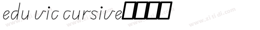 edu vic cursive字体转换